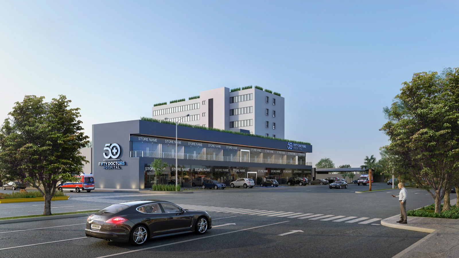 Render del proyecto 50 Doctors La Paz
