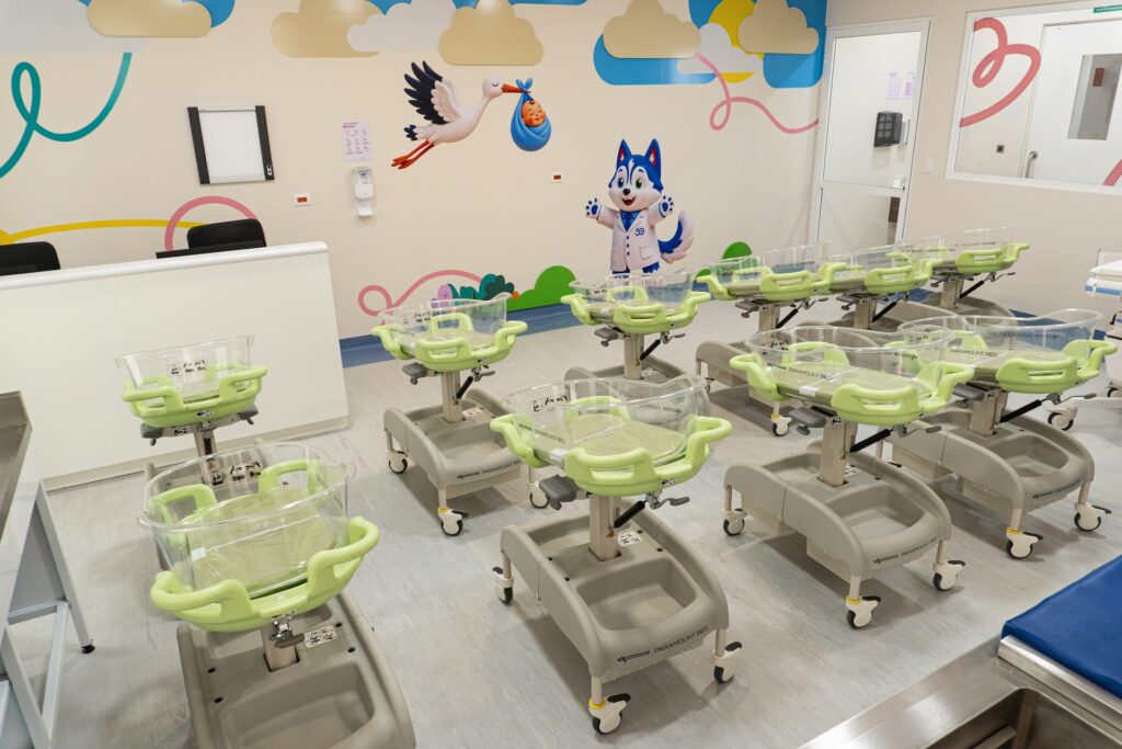 Área de cuneros del Hospital Materno Infantil de Alta Especialidad